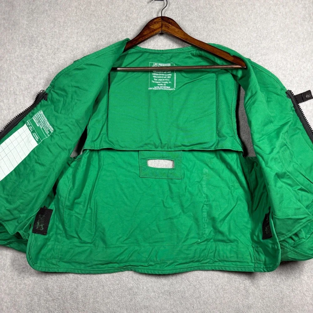 Stearns Life Preserver Vest Mark 1 Green Adult Large Tactical Utility Made USA